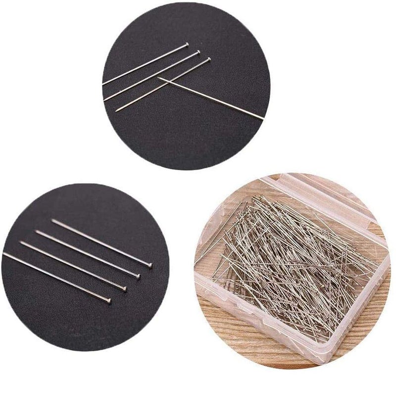 TH 3500pcs Stainless Steel Head Pins Fine Satin Pin Dressmaker Pins for Jewelry Making, Sewing and Craft, Nickel Plated, 26 mm - Image 4